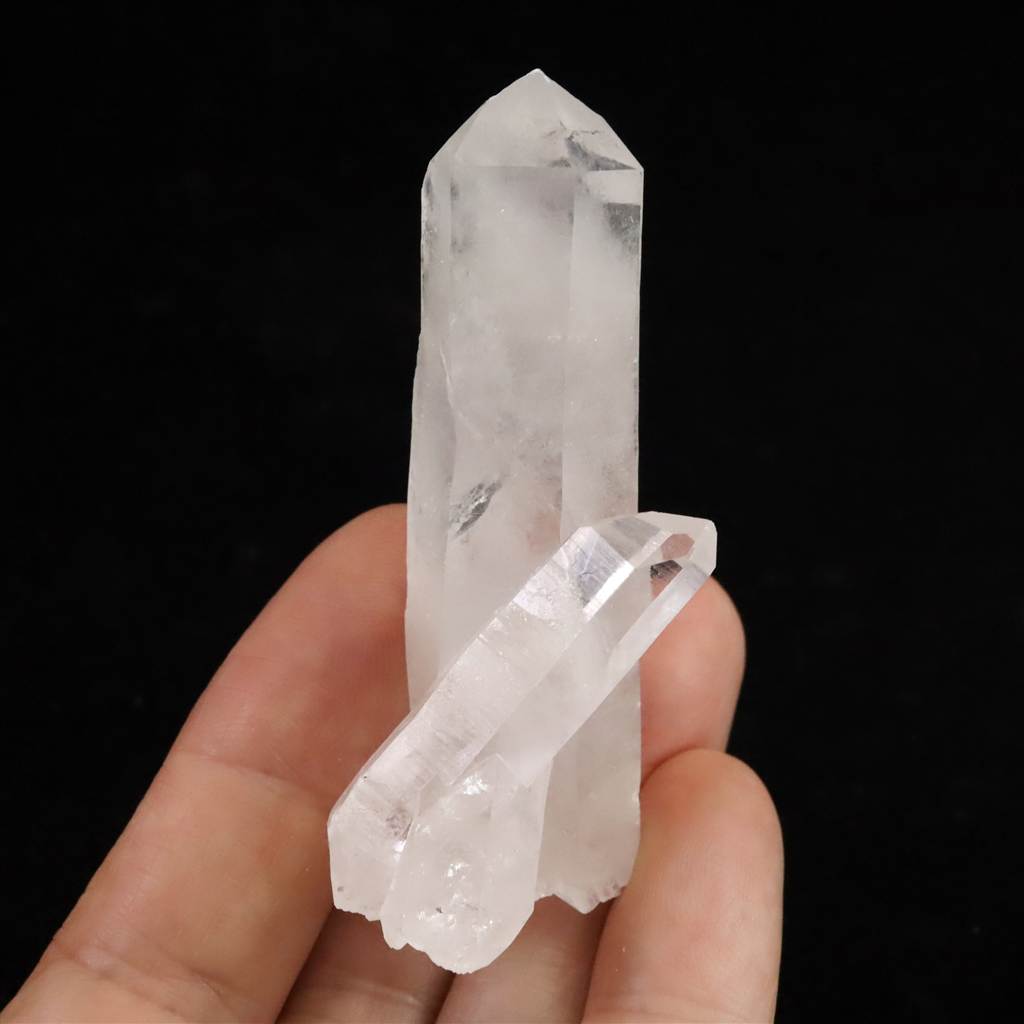 米国アーカンソー州産水晶 原石 貫入 セルフヒールド 37.3g (ID:23468