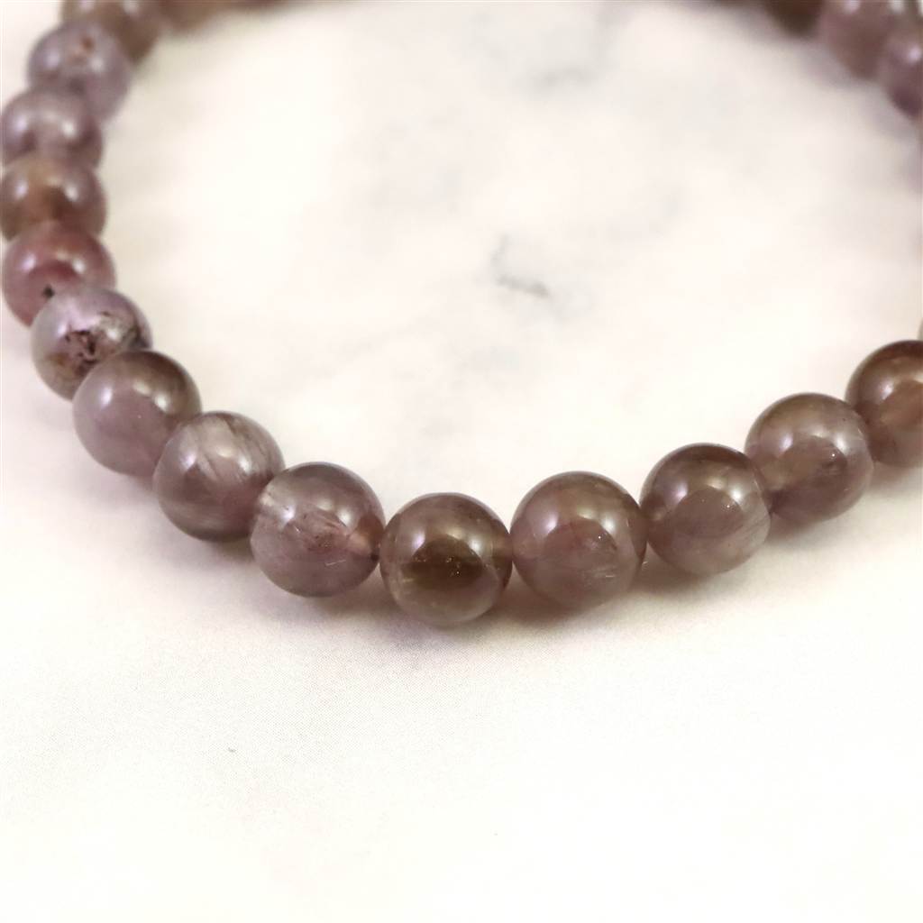 モンドクォーツ エレスチャル 6.5mmブレスレット 証明書付 10.9g (ID