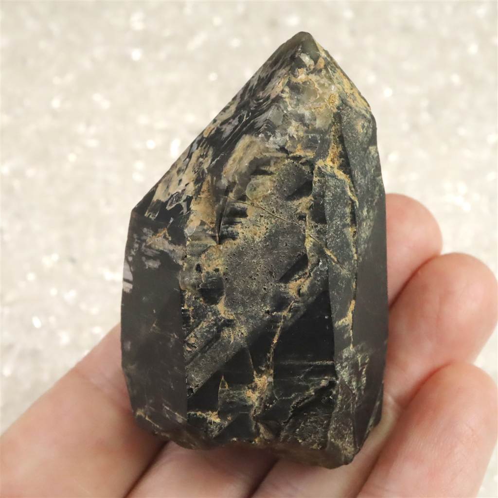 岐阜県中津川市苗木産 黒水晶（モリオン）原石 82.2g (ID:58581