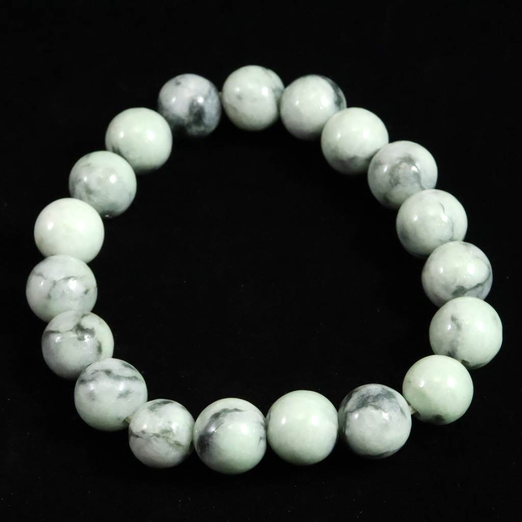 糸魚川翡翠 小滝産 薄緑 10ｍｍ玉ブレスレット AA+ ディレクトリカード付 28.2g 糸魚川翡翠 小滝産 薄緑 10ｍｍ玉ブレスレット AA+ ディレクトリカード