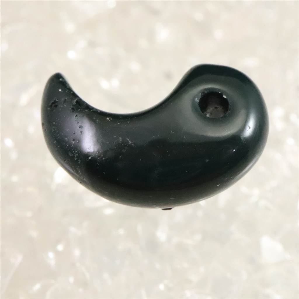 出雲碧玉 出雲石 21mm勾玉 2.76g ディレクトリーカード付 (ID:88674