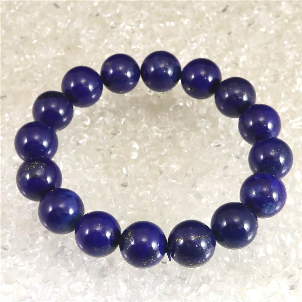 ラピスラズリ 4Aグレード 13mm玉ブレスレット 55.7g (ID:45158) | 榎本通商