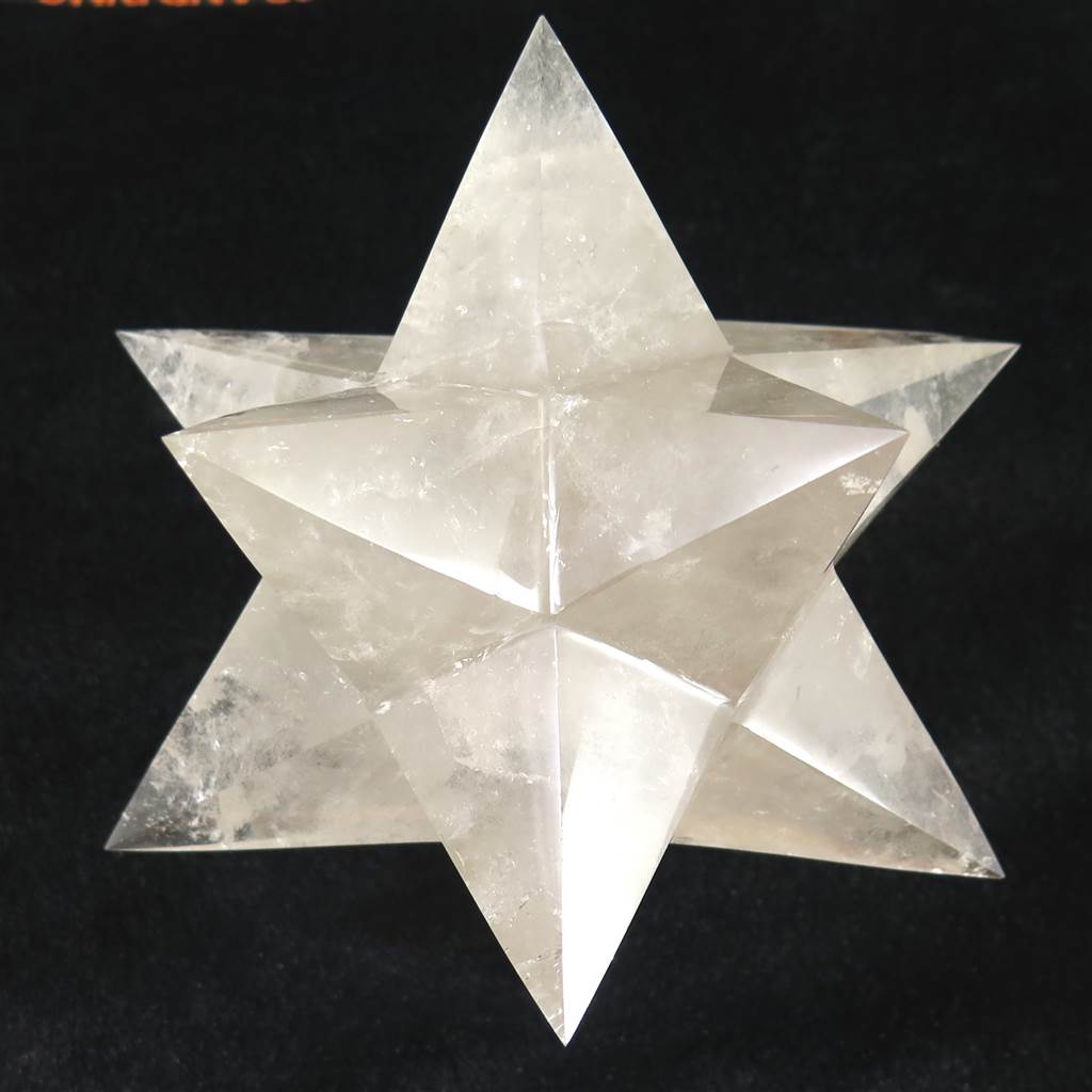 水晶 150mmアステロイド ポリッシュ 星型12面体 1062g (ID:71212