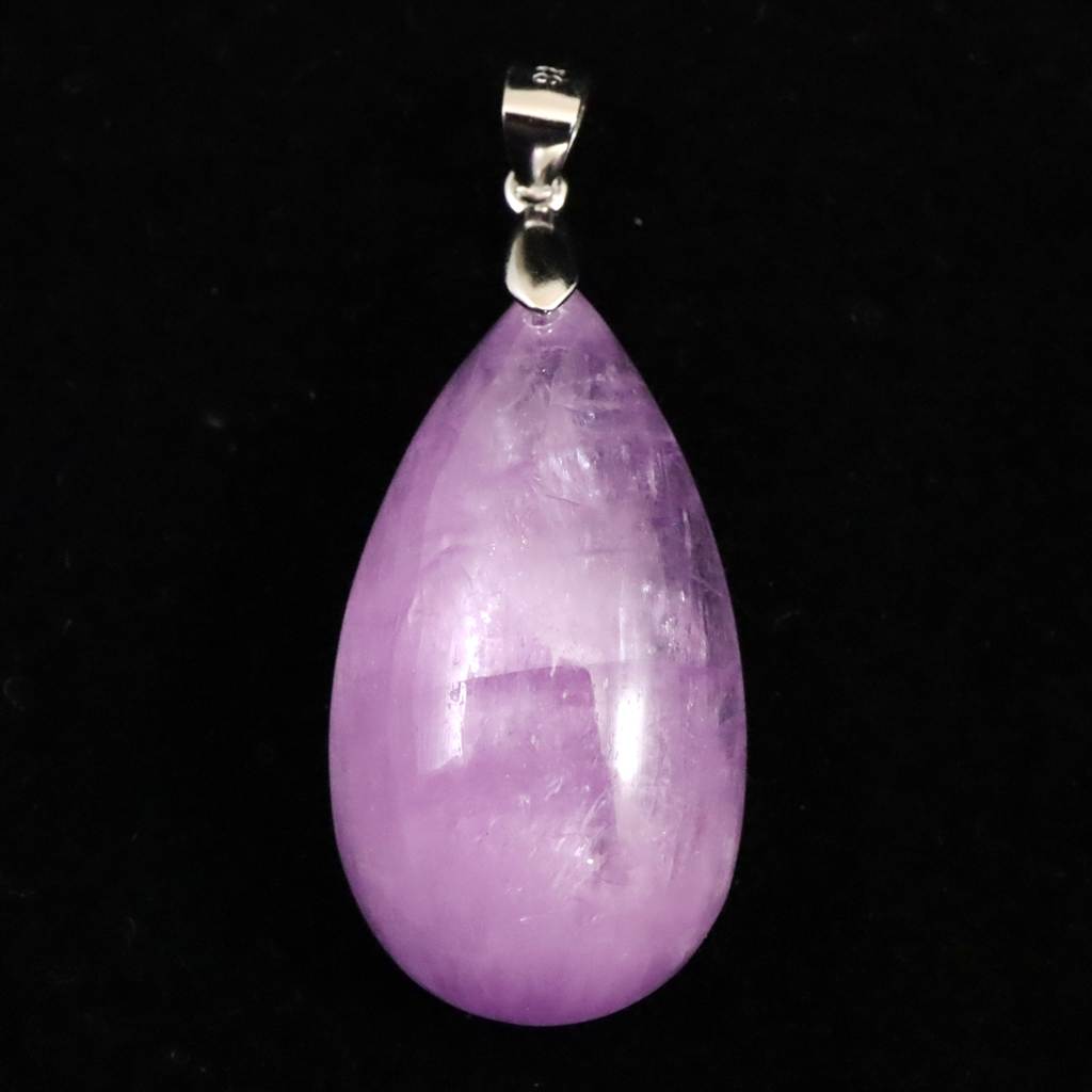 【for ♡niyu♡様】天然石　クンツァイト＆サファイア　ペンダントトップ for ♡niyu♡様】天然石 クンツァイト＆サファイア ペンダントトップ