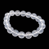 北海道 富良野産 水晶 11mm玉 ブレスレット 34.4g *希少* (ID:10082)