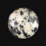 H&E社 ブラックトルマリン アゼツライト (AZOZEO)  30mmソーサー 証明書付 16.2g (ID:10296)