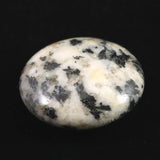 H&E社 ブラックトルマリン アゼツライト (AZOZEO)  30mmソーサー 証明書付 16.2g (ID:10296)