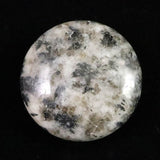 H&E社 ブラックトルマリン アゼツライト (AZOZEO)  30mmソーサー 証明書付 16.2g (ID:10296)