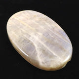 ロシア産 ベロモナイト ムーンストーン 57mmオーバルカボション 27.3g (ID:10419)