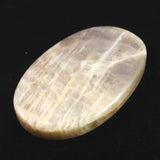 ロシア産 ベロモナイト ムーンストーン 57mmオーバルカボション 27.3g (ID:10419)