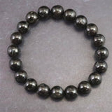 グリーンランド産 ヌーマイト STグレード 10mm玉 ブレスレット 34.9g  (ID:10464)