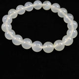 北海道 花石メノウ 瑪瑙 10mm玉 ブレスレット ディレクトリカード付 28.3g (ID:10528)