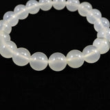 北海道 花石メノウ 瑪瑙 10mm玉 ブレスレット ディレクトリカード付 28.3g (ID:10528)