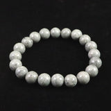 青海薬石 （新潟県糸魚川市） 10mm玉ブレスレット 証明書付 28.0ｇ　 (ID:10549)