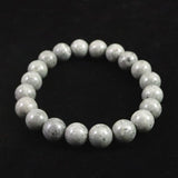 青海薬石 （新潟県糸魚川市） 10mm玉ブレスレット 証明書付 28.0ｇ　 (ID:10549)