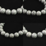 青海薬石 （新潟県糸魚川市） 10mm玉ブレスレット 証明書付 28.0ｇ　 (ID:10549)