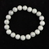 青海薬石 （新潟県糸魚川市） 10mm玉ブレスレット 証明書付 28.0ｇ　 (ID:10549)