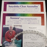 H&E社 サチャロカ アゼツライト（AZOZEO) 6mm玉ブレスレット 証明書付 10.1g (ID:10573)