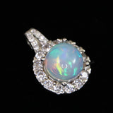 プレシャスオパール 8mm ラウンド ペンダントトップ 1.86ｇ (ID:10574)