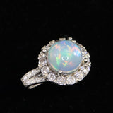 プレシャスオパール 8mm ラウンド ペンダントトップ 1.86ｇ (ID:10574)