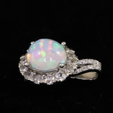 プレシャスオパール 8mm ラウンド ペンダントトップ 1.86ｇ (ID:10574)