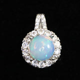 プレシャスオパール 8mm ラウンド ペンダントトップ 1.86ｇ (ID:10574)