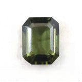 モルダバイト AAA 8.4mmステップカット ルース ディレクトリカード付 1.65ct (ID:10597)