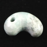 糸魚川翡翠  ヒスイ 小滝産 薄青 26mm勾玉 ディレクトリカード付 9.3g (ID:10796)