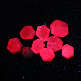 パキスタン産 ルビー 結晶 原石 蛍光 9個セット　3.2ｇ (ID:10826)