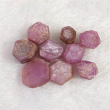パキスタン産 ルビー 結晶 原石 蛍光 9個セット　3.2ｇ (ID:10826)