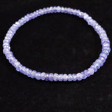 タンザナイト AA  4mm玉 ボタンカット ブレスレット  5.50g (ID:10832)