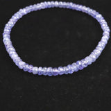 タンザナイト AA  4mm玉 ボタンカット ブレスレット  5.50g (ID:10832)