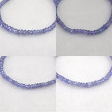 タンザナイト AA  4mm玉 ボタンカット ブレスレット  5.50g (ID:10832)