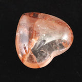 H&E社 ピンクファイアアゼツライト(AZOZEO) 15mmハート 証明書付 2.1g (ID:10880)