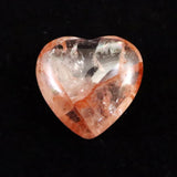 H&E社 ピンクファイアアゼツライト(AZOZEO) 15mmハート 証明書付 2.1g (ID:10880)