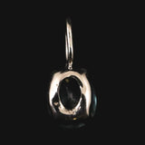 ブルージルコン　5X4mmオーバルカット ペンダントトップ　K18WG　0.5ct　　 (ID:11039)