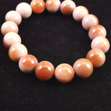 アラシャンアゲート ゴビアゲート　12mm玉ブレスレット 41.7g (ID:11186)