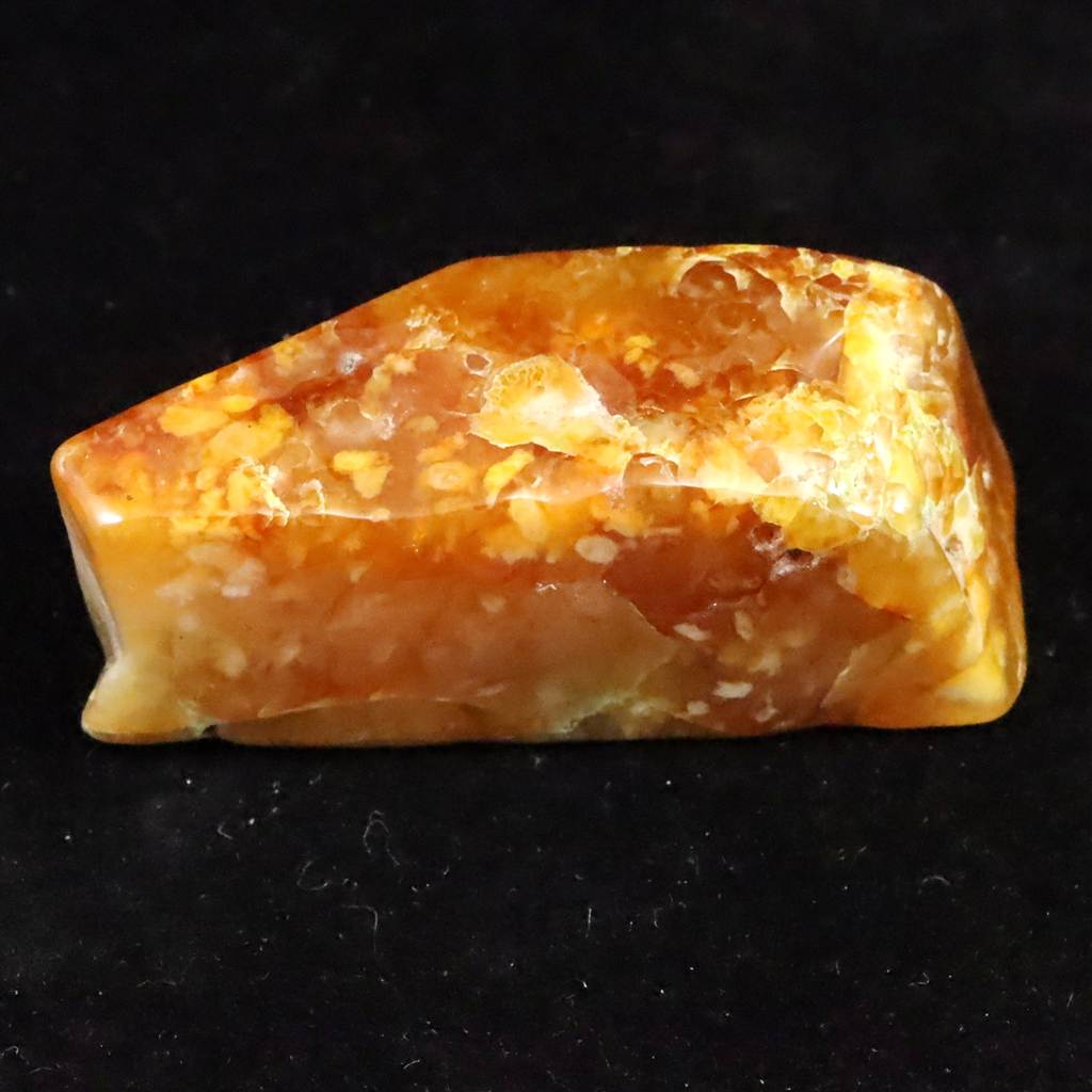 島根県 花仙山 めのう 瑪瑙 原石 磨き ディレクトリーカード付 22.5g