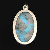 ペルシアンターコイズ 33mmオーバル ペンダントトップ 14.7g (ID:11316)