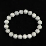 青海薬石 （新潟県糸魚川市） 10mm玉ブレスレット 証明書付 28.0ｇ　 (ID:11351)