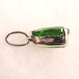 クロムダイオプサイド　6mmペアシェイプカット ペンダントトップ  Pt900 0.53ct (ID:11432)