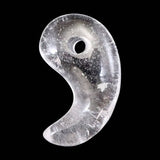 チベット カイラス産 ヒマラヤ 水晶 26mm勾玉 4.5g (ID:11461)