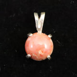 H&E社 シナゼツ(AZOZEO)  8mmラウンド ペンダントトップ 証明書付 0.8g (ID:11572)