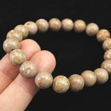 姫川薬石（ノーマル） 10mm玉ブレスレット　証明書付　28.0ｇ (ID:11603)