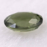 モルダバイト AAA 9.4mmオーバル ファセットカット ルース ディレクトリカード付 1.49ct (ID:11790)