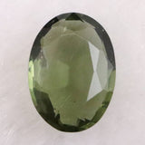モルダバイト AAA 9.4mmオーバル ファセットカット ルース ディレクトリカード付 1.49ct (ID:11790)