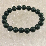 出雲碧玉 出雲石 SA  9mm玉ブレスレット ディレクトリカード付 20.5g (ID:11824)