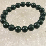 出雲碧玉 出雲石 SA  9mm玉ブレスレット ディレクトリカード付 20.5g (ID:11824)