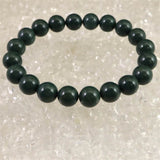 出雲碧玉 出雲石 SA  9mm玉ブレスレット ディレクトリカード付 20.5g (ID:11824)