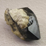 岐阜県中津川市蛭川産 黒水晶（モリオン）原石 カテドラル レコードキーパー トライゴーニック 246.22g (ID:11828)